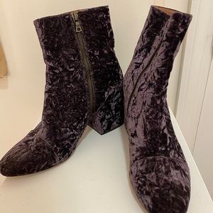 Dried Van Noten Velvet Heeled Booties
